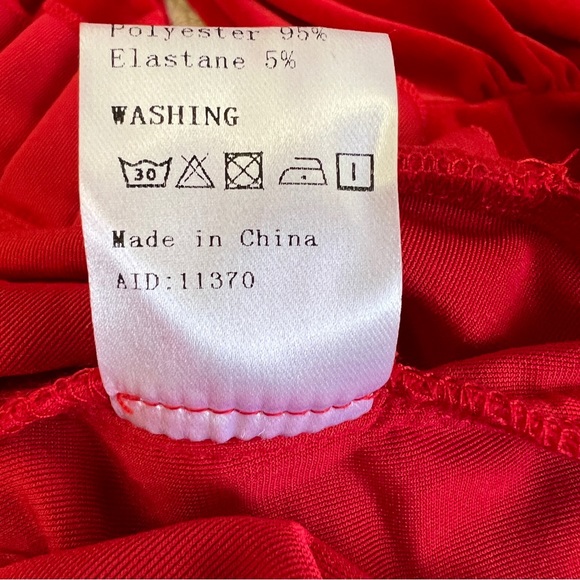 Hot Fashionista Red Matilda Velvet Long Sleeve Pleated Hem Mini Dress - Picture 15 of 16